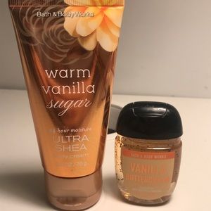 bath&body works warm vanilla sugar and buttercream
